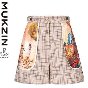 Mukzin Retro Beige Short-Dragon Scale Pavilion